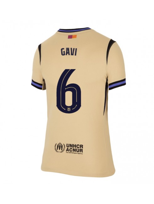 Ženski Nogometna dresi replika Barcelona Paez Gavi #6 Gostujoči 2025-26 Kratek rokav Ženski Nogometna dresi replika Barcelona Paez Gavi #6 Gostujoči 2025-26 Kratek rokav